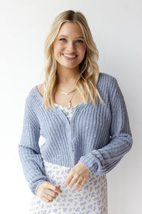 mode, hailee knit cardigan sweater