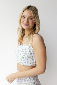 mode, sweet lulluby floral crop top
