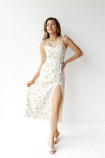 hallie floral middy dress