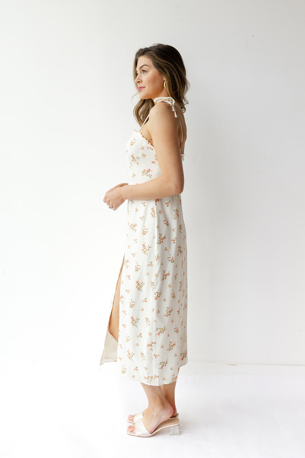 mode, hallie floral middy dress