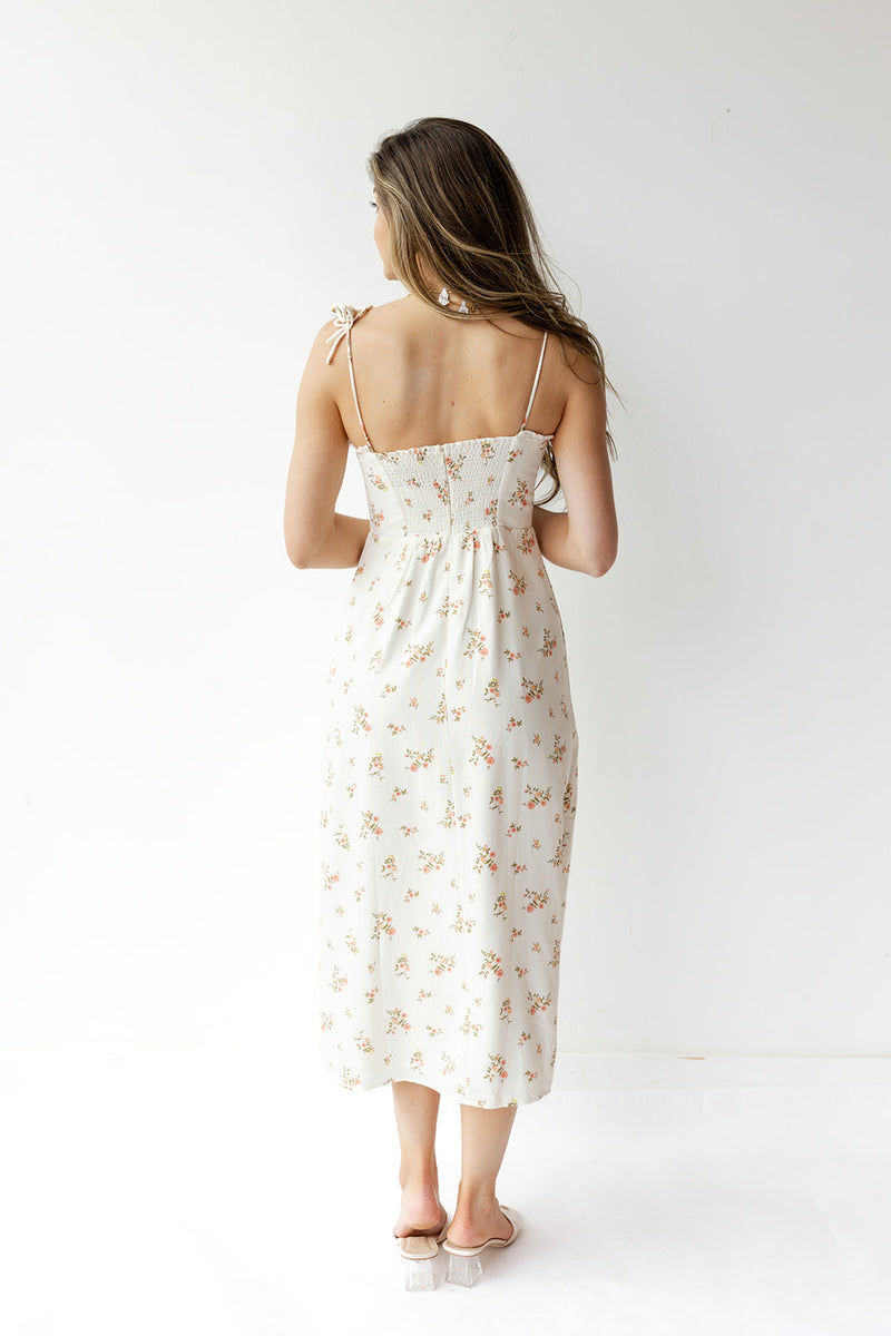 mode, hallie floral middy dress