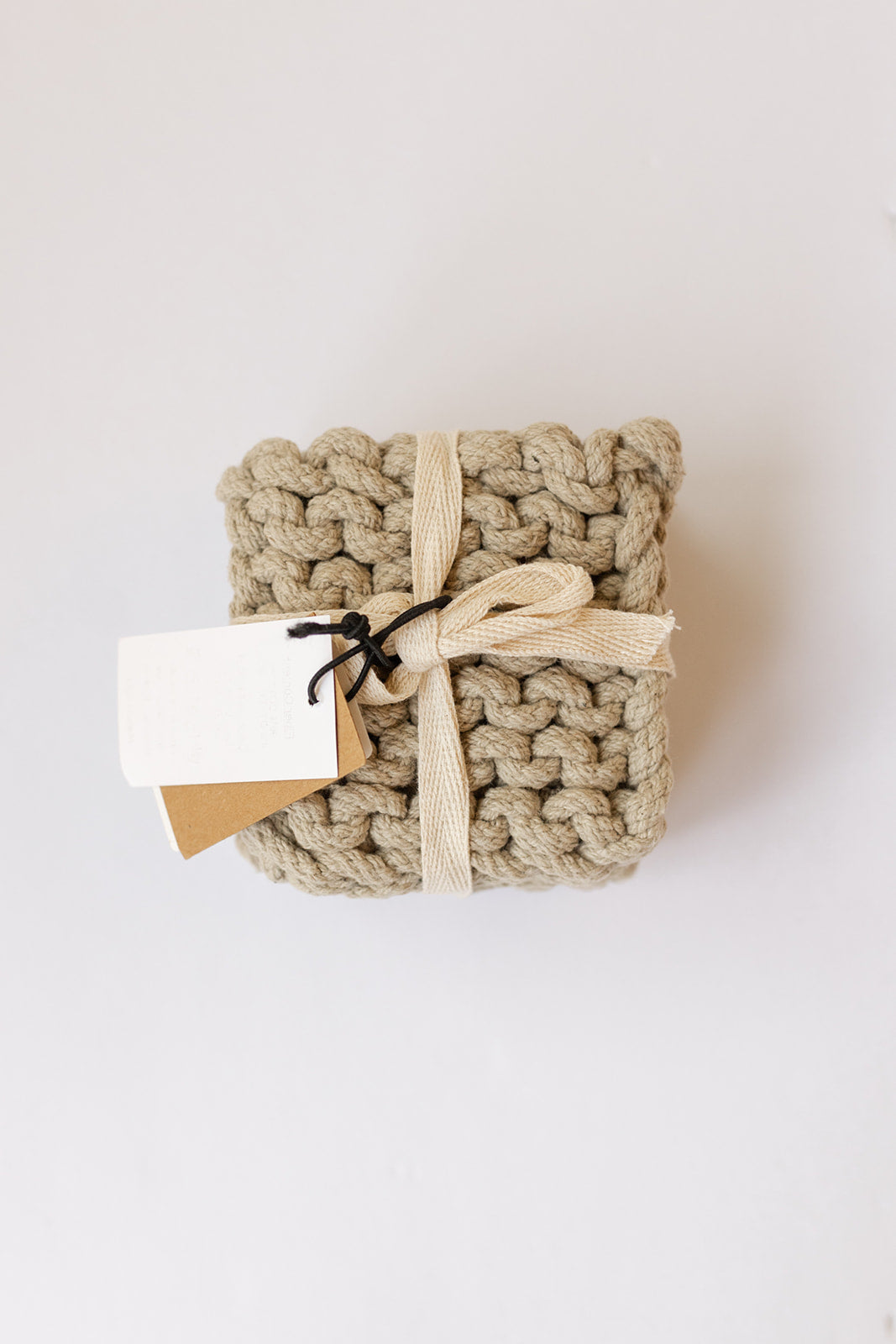 mode, square cotton crochet coasters
