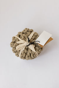 mode, round cotton crochet coasters