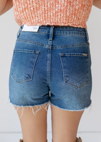 mode, savannah high rise jean shorts