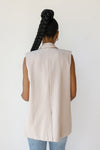 mode, saylor sleeveless blazer vest
