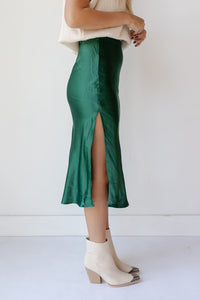 mode, alexia silk satin skirt