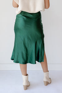 mode, alexia silk satin skirt