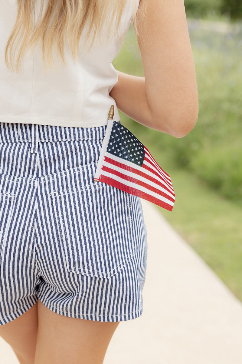 coraline striped shorts