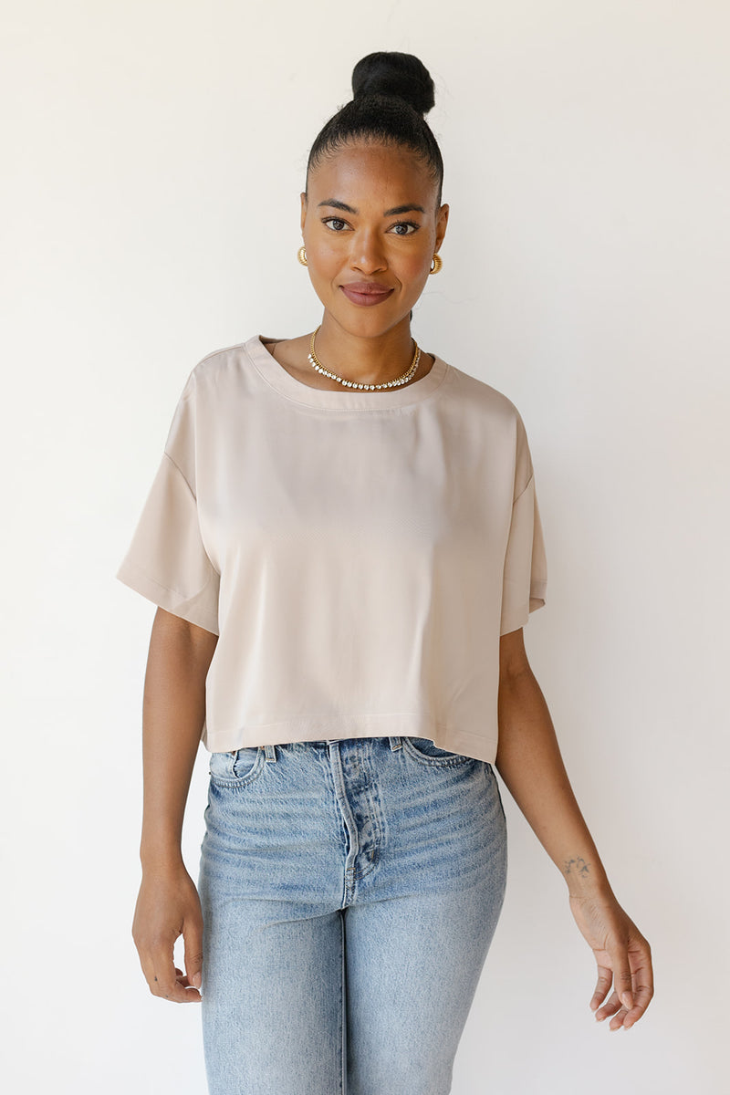 mode, dalia satin top