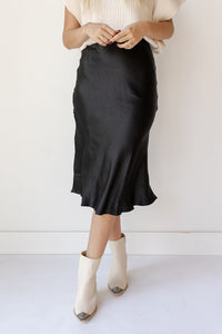 mode, alexia silk satin skirt