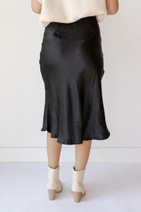 mode, alexia silk satin skirt