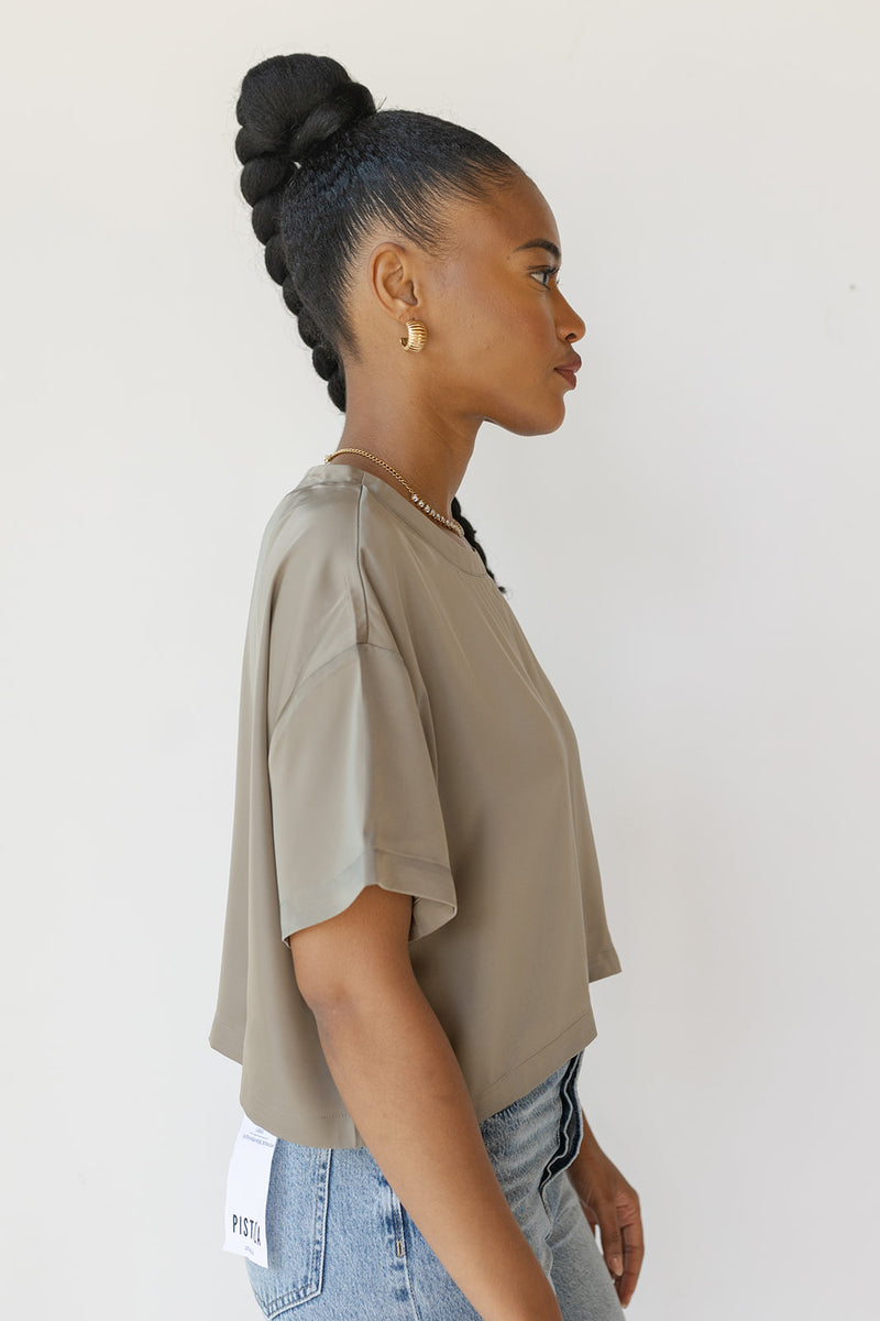 mode, dalia satin top