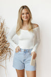 mode, delaney denim shorts