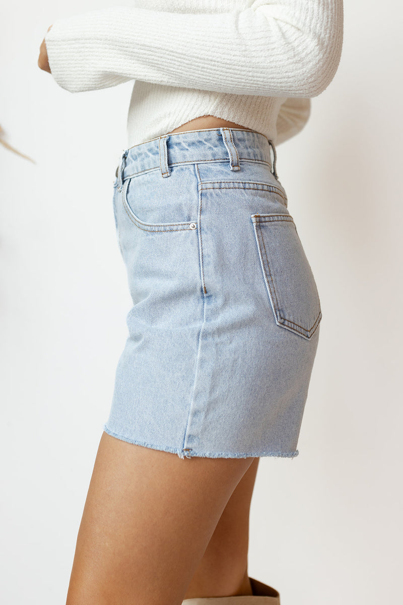 delaney denim shorts