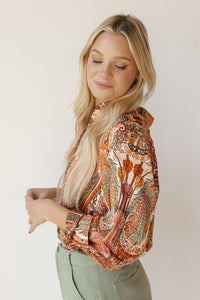 mode, bella satin blouse