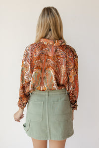 mode, bella satin blouse
