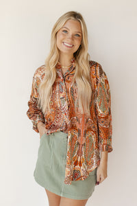 mode, bella satin blouse