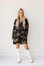 mode, davina animal print dress