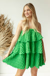 mode, bubble waffle dress
