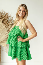 mode, bubble waffle dress