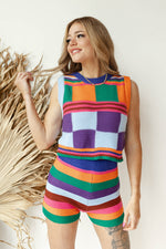 mode, in the groove knit shorts