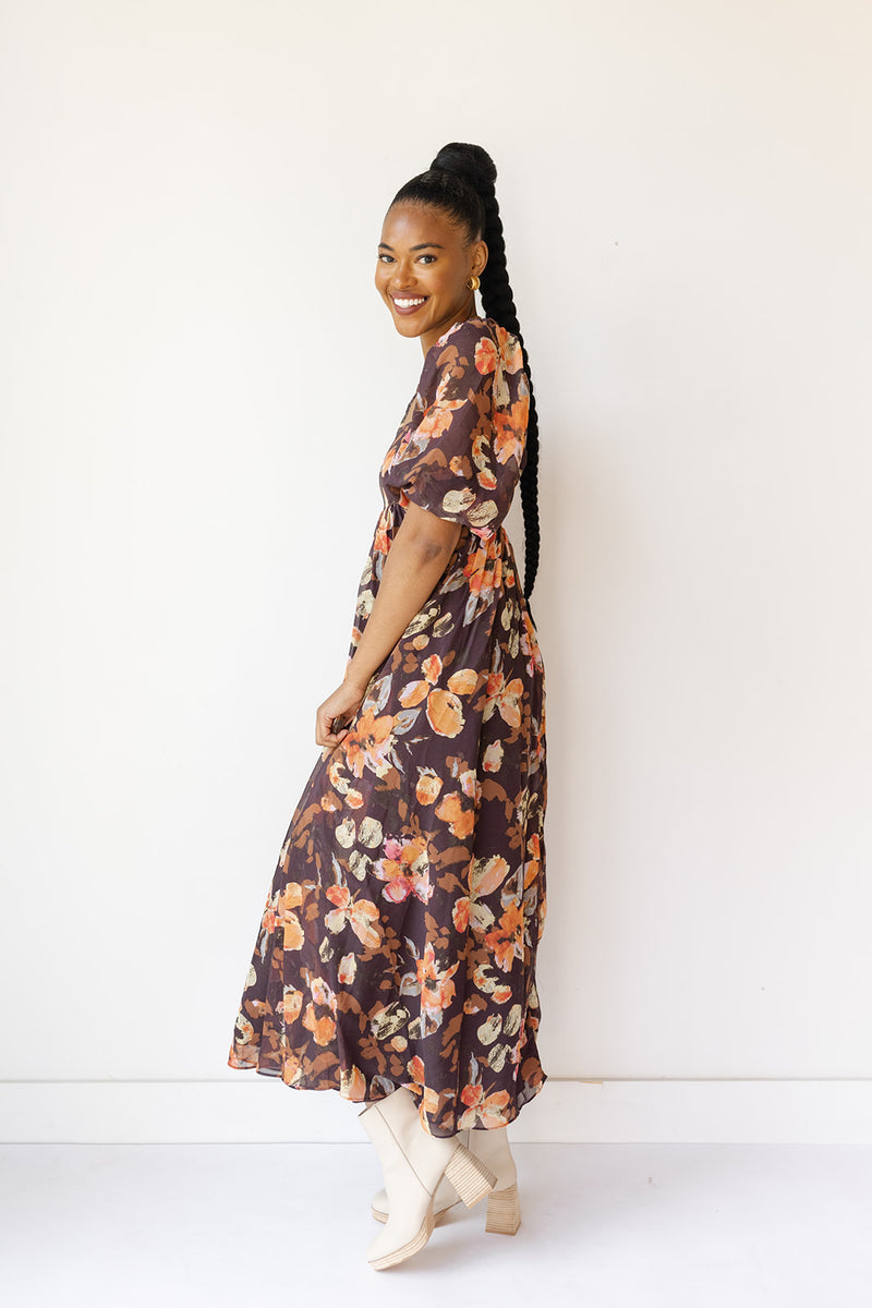 mode, miranda maxi floral dress
