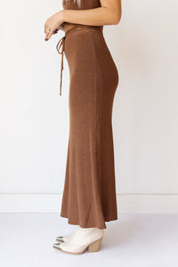 mode, arlette knitted maxi skirt