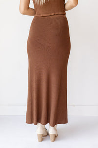 mode, arlette knitted maxi skirt