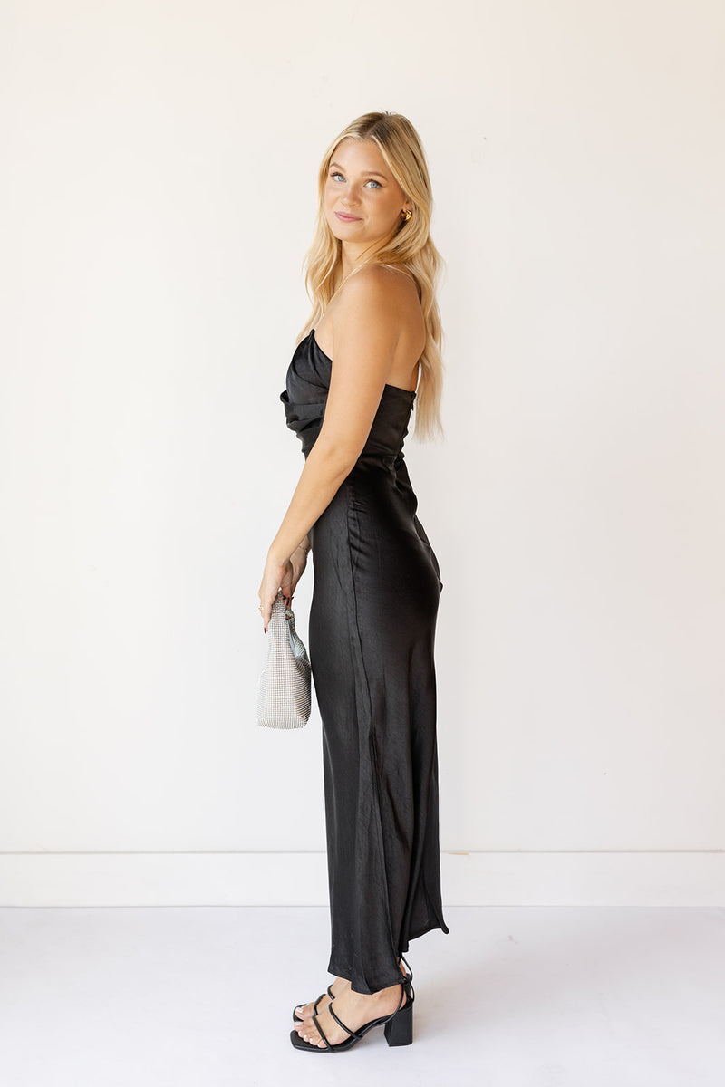 for the moment sleeveless midi dress