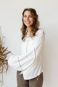 mode, camryn crop long sleeve