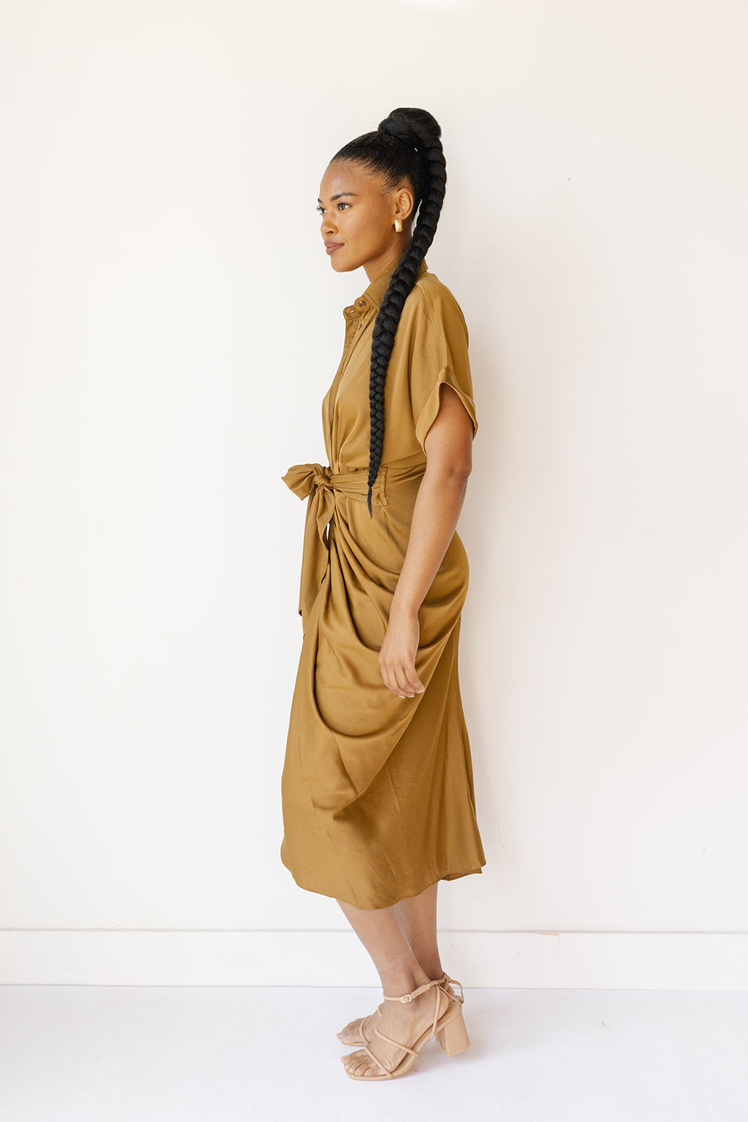 mode, rory midi tie dress