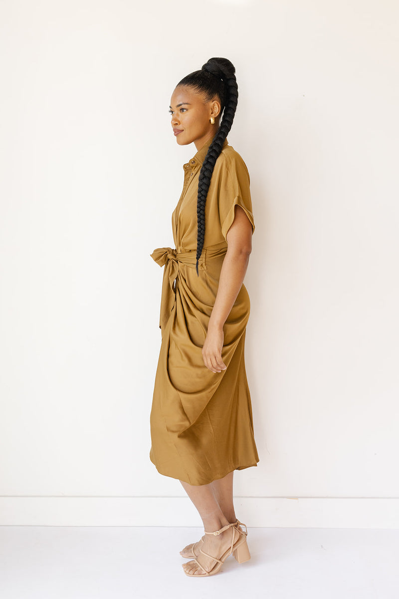 mode, rory midi tie dress