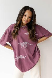 mode, cheetah oversized tee