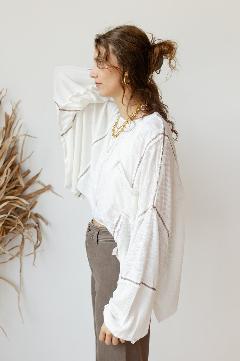 mode, camryn crop long sleeve