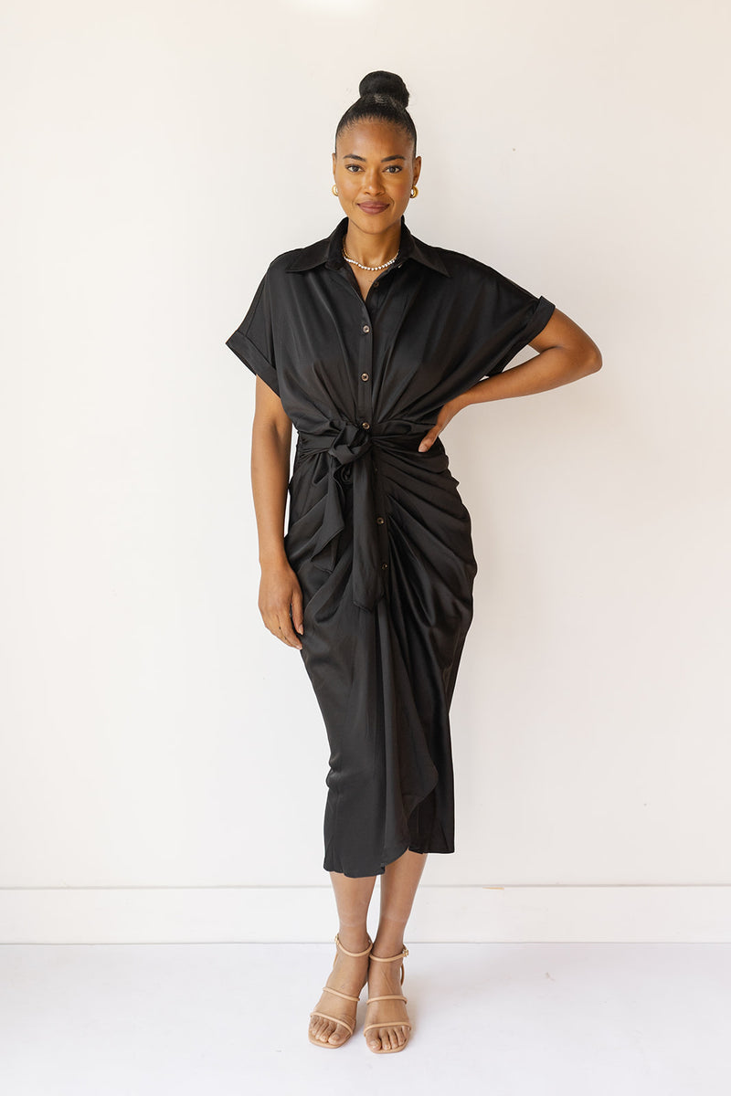 mode, rory midi tie dress