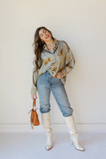 mode, sassy satin cheetah top