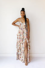 mode, rosa maxi dress
