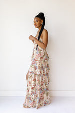 mode, rosa maxi dress