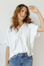 mode, nancy oversized v-neck
