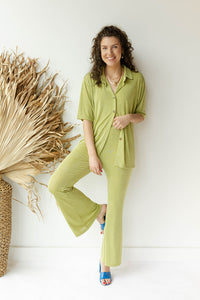 mode, jade shimmer top