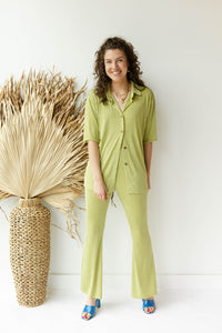 mode, jade shimmer top