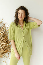 mode, jade shimmer top