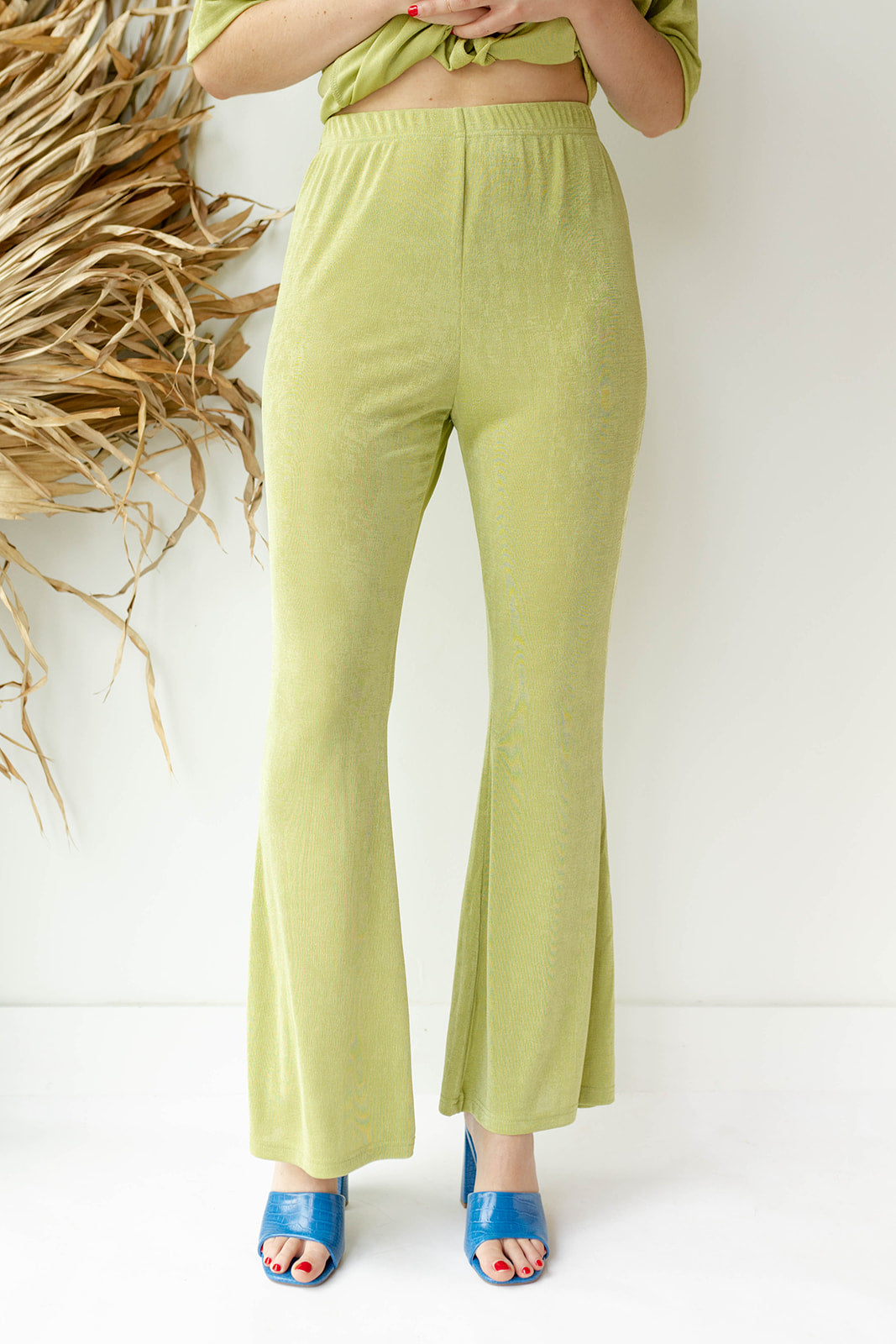 mode, jade shimmer pants