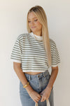 mode, sariah stripe knitted top