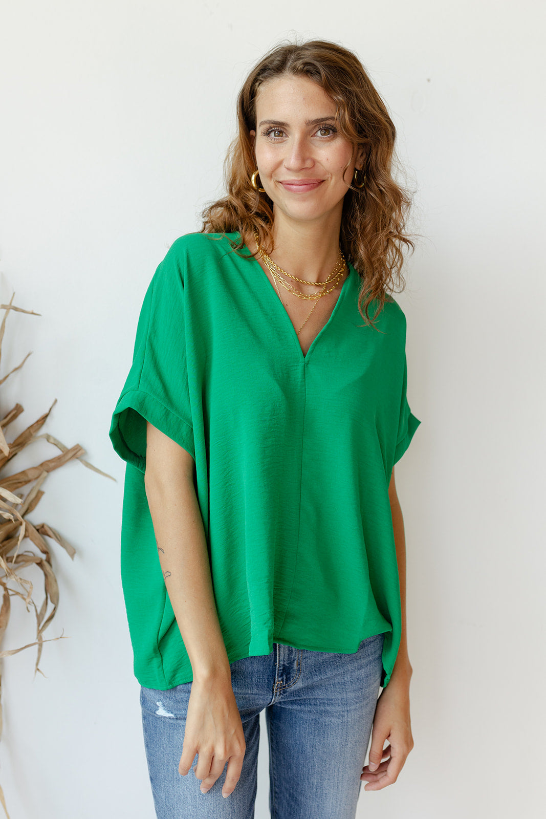 mode, nancy oversized v-neck
