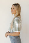 mode, sariah stripe knitted top