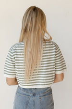 mode, sariah stripe knitted top