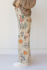 mode, ollie printed jeans