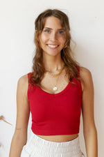 mode, lorelei ribbed crop tank