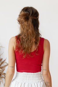mode, lorelei ribbed crop tank